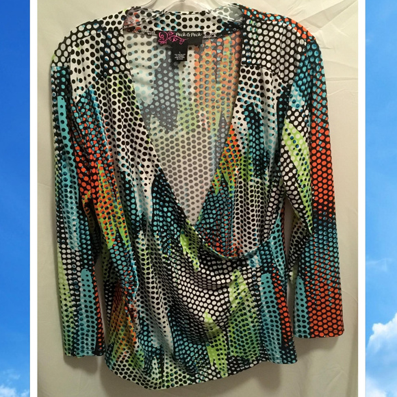 Peck & Peck Tops - Donating 11/29 Peck & Peck Top WIld Colorful Unique